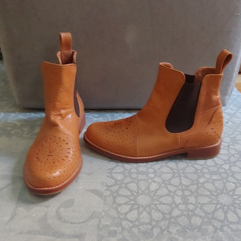 Never worn, handmade in Bali leather boots